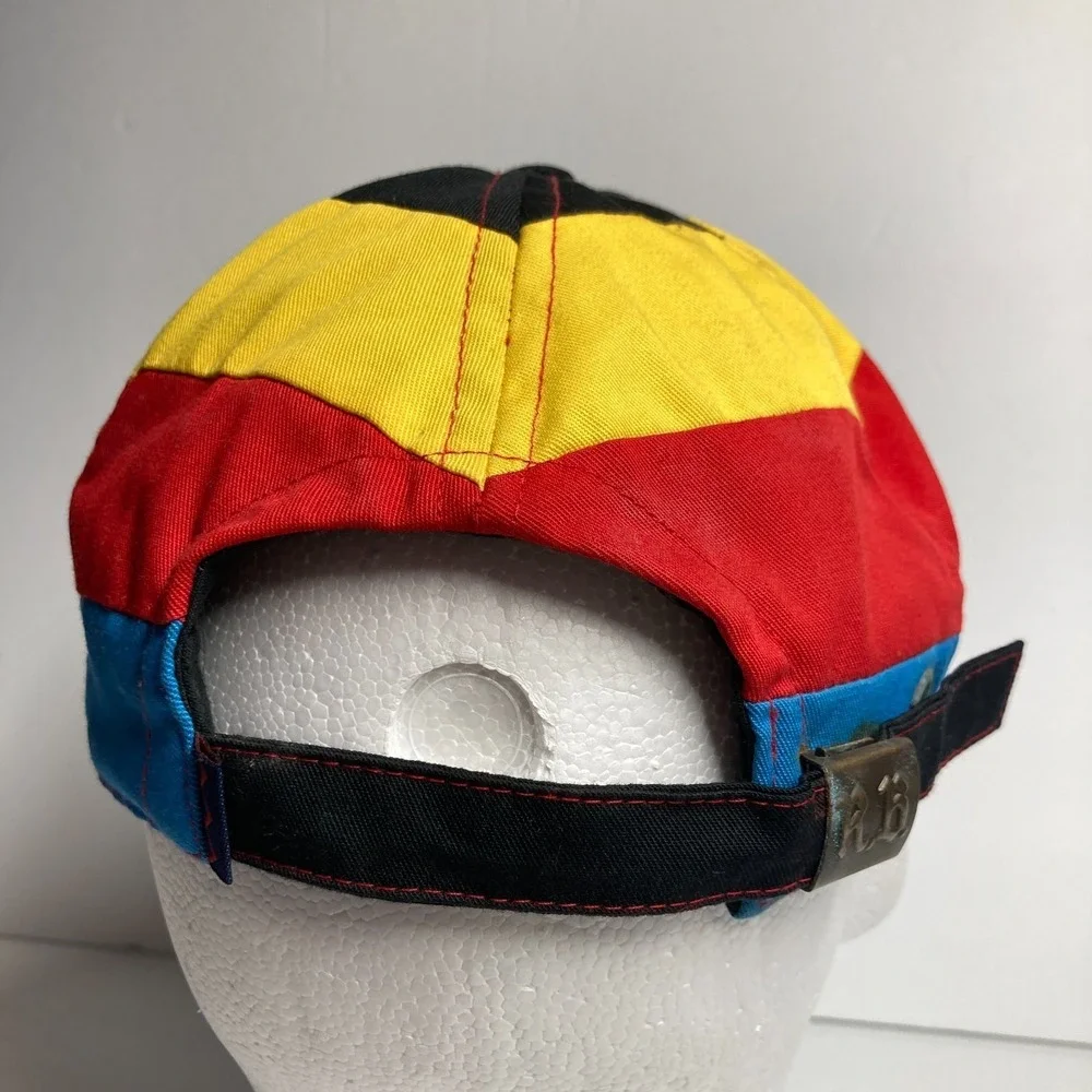 Rowing Blazers New York Hat Cap Adult Blue Red Yellow Rugby Adjustable  FLAW